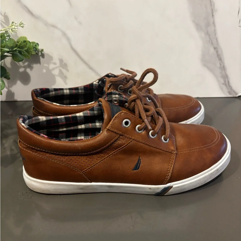 Nautica Brown Kids Lace-Up Shoes